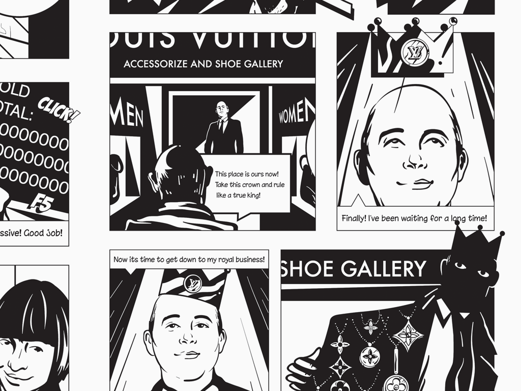 Louis Vuitton – Comic Book Design & Illustrations by Philipp Bochkov